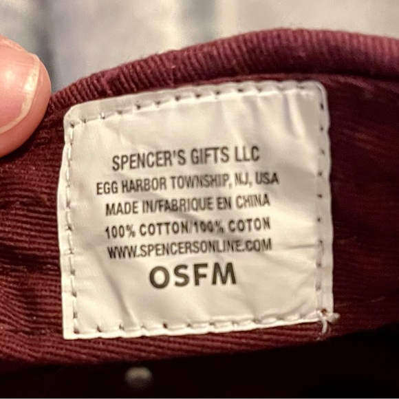 50% IDK 50% IDC Maroon Burgundy Red Cap Hat in EUC - Picture 4 of 4